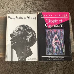 Henry Miller - Lot of 2 Vintage Books! Paperback. Good Vintage Condition!